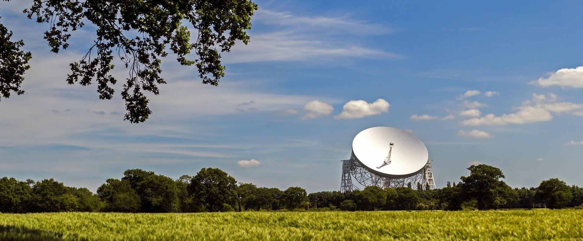 Image of Jodrell Bank, Cheshire. Showing the observatory.